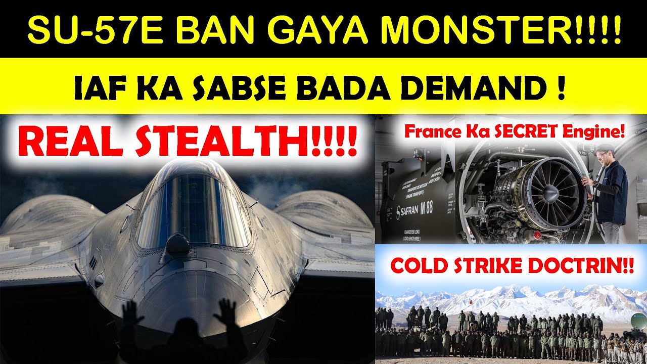Su-57E Ka Naya Roop DEKHKE IAF Hairaan!,Safran Engine Se AMCA Turbocharged!,Cold Strike ACTIVATE!&rdquo;