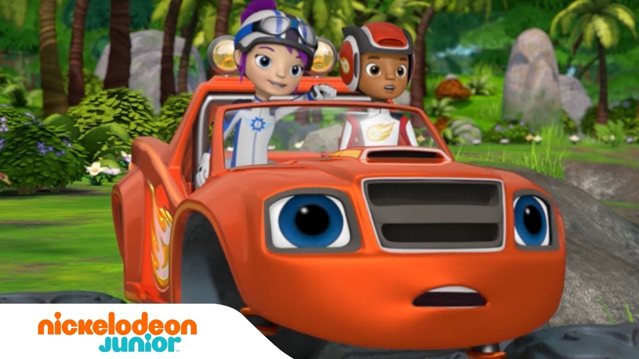 Blaze et les Monster Machines | Watts a des pneus super électriques ! | Nick Jr.