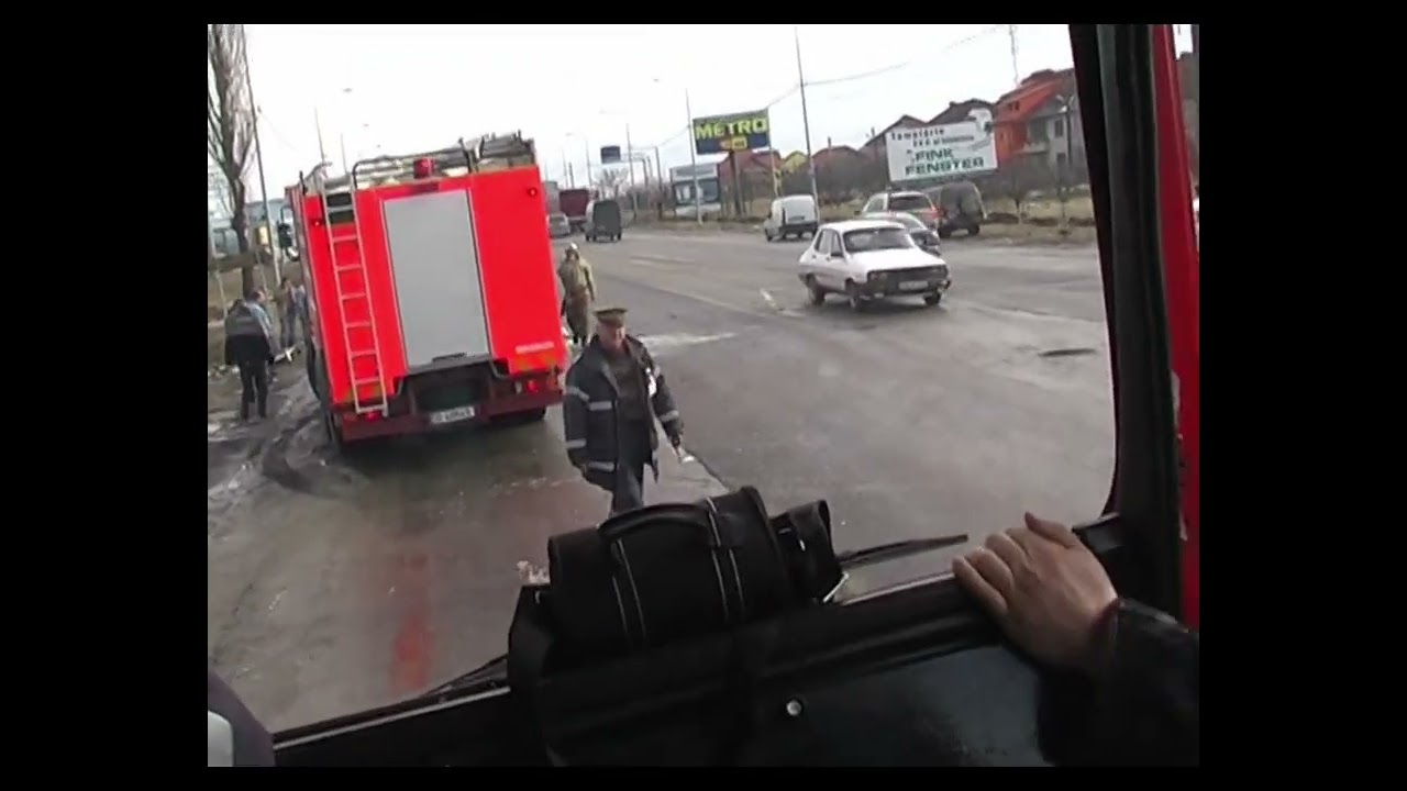 Intervenție în urma producerii unui accident rutier, Cal. Lugojului