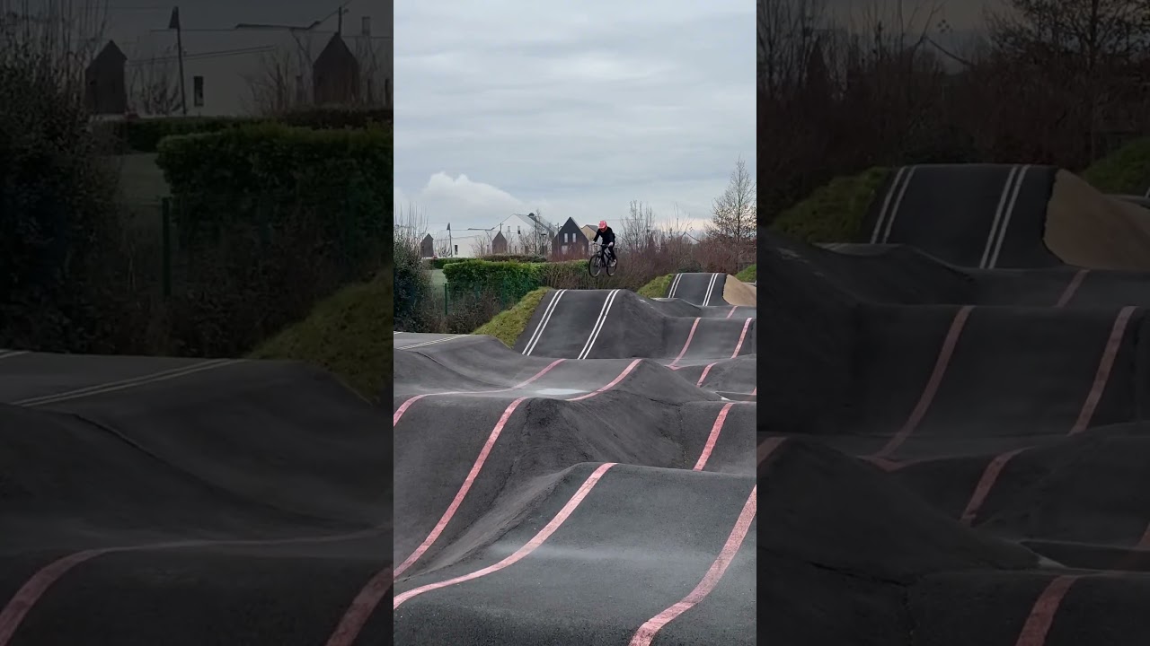 Biggest pumptrack jumps in the world? #bmx #bmxrace #bmxracing