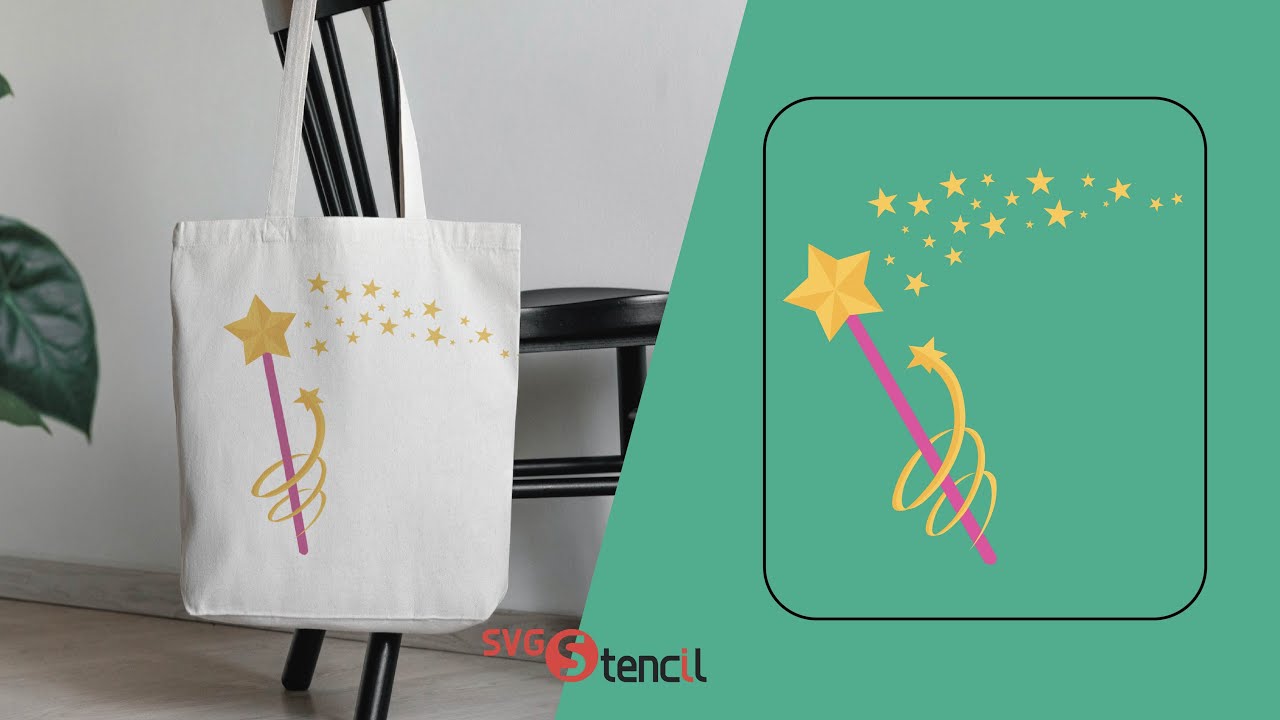 Fairy godmother wand clipart | Free svg - SVGStencil