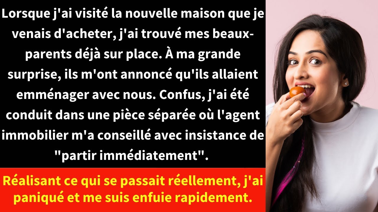 Lorsque j'ai visité la nouvelle maison que je venais d'acheter, j'ai trouvé mes beaux-parents déjà