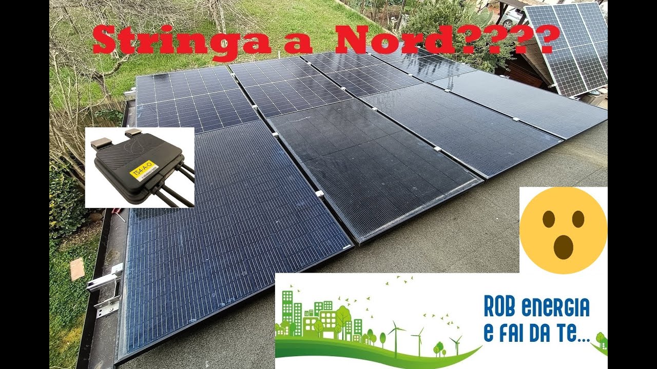 Conviene fare una stringa fotovoltaica a nord????