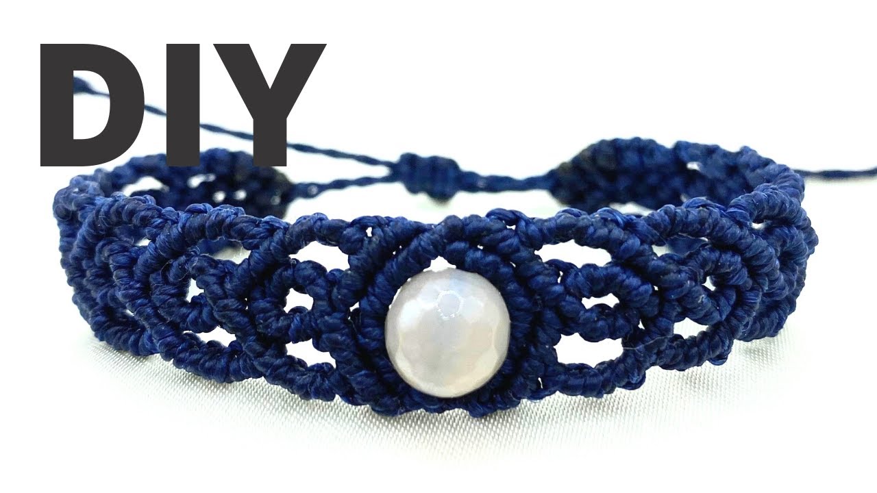 How To Make A Macrame Bracelet With A Bead
