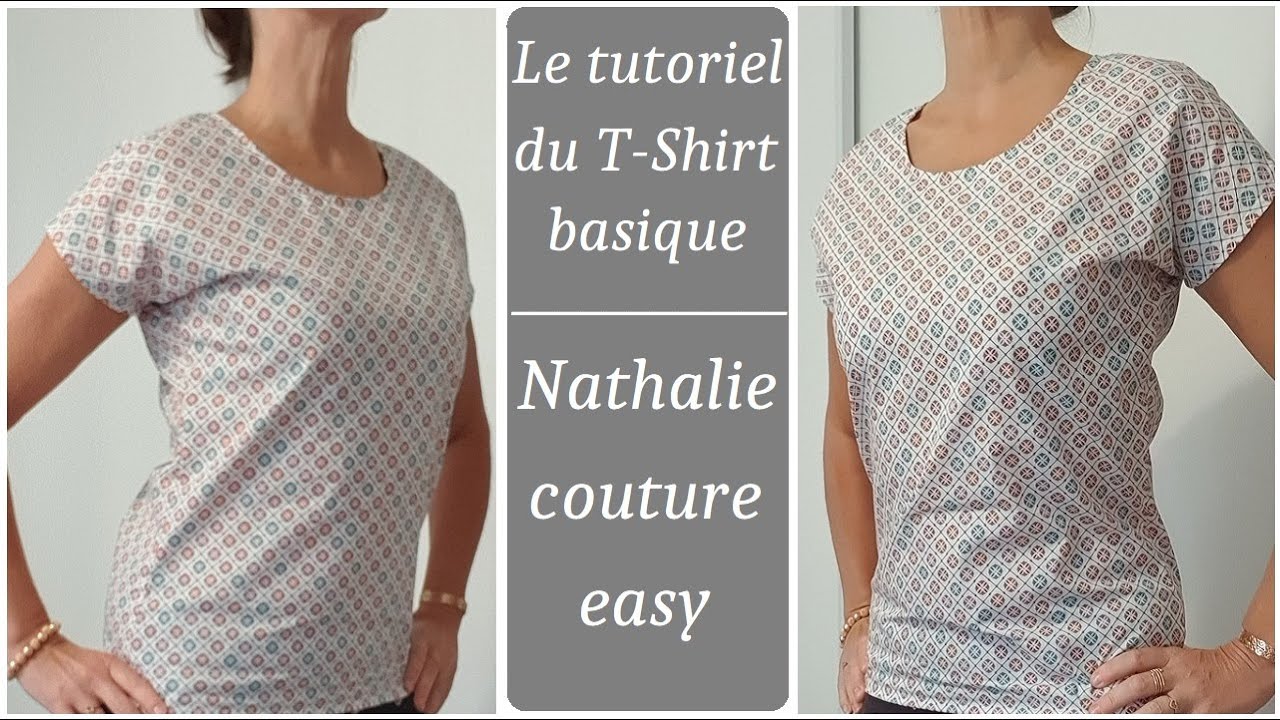 Le tutoriel du T-Shirt basique / Nathalie couture easy/cotton dolman