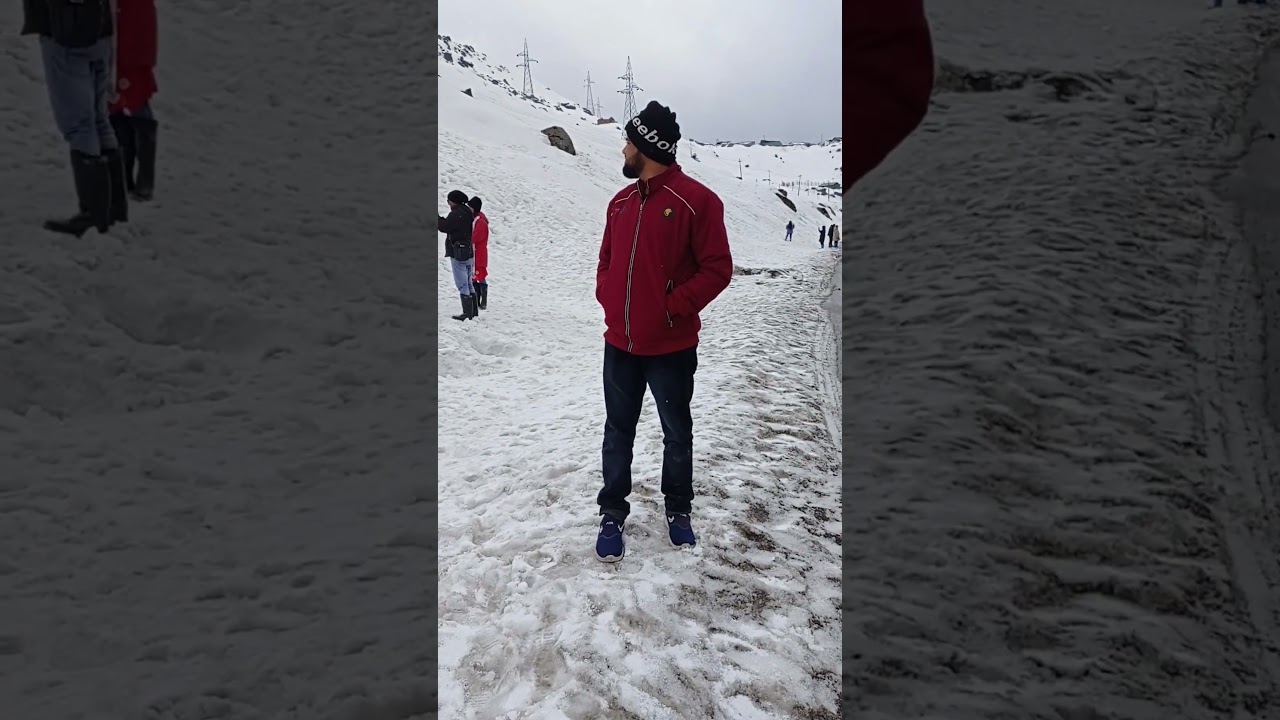 Sikkim ice may month a borof a Dhaka 🏔️#sikkim#adventure