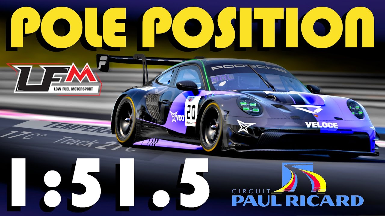 POLE POSITION @ PAUL RICARD | Porsche 992 GT3 R | LFM Pro Series | ACC Hotlap