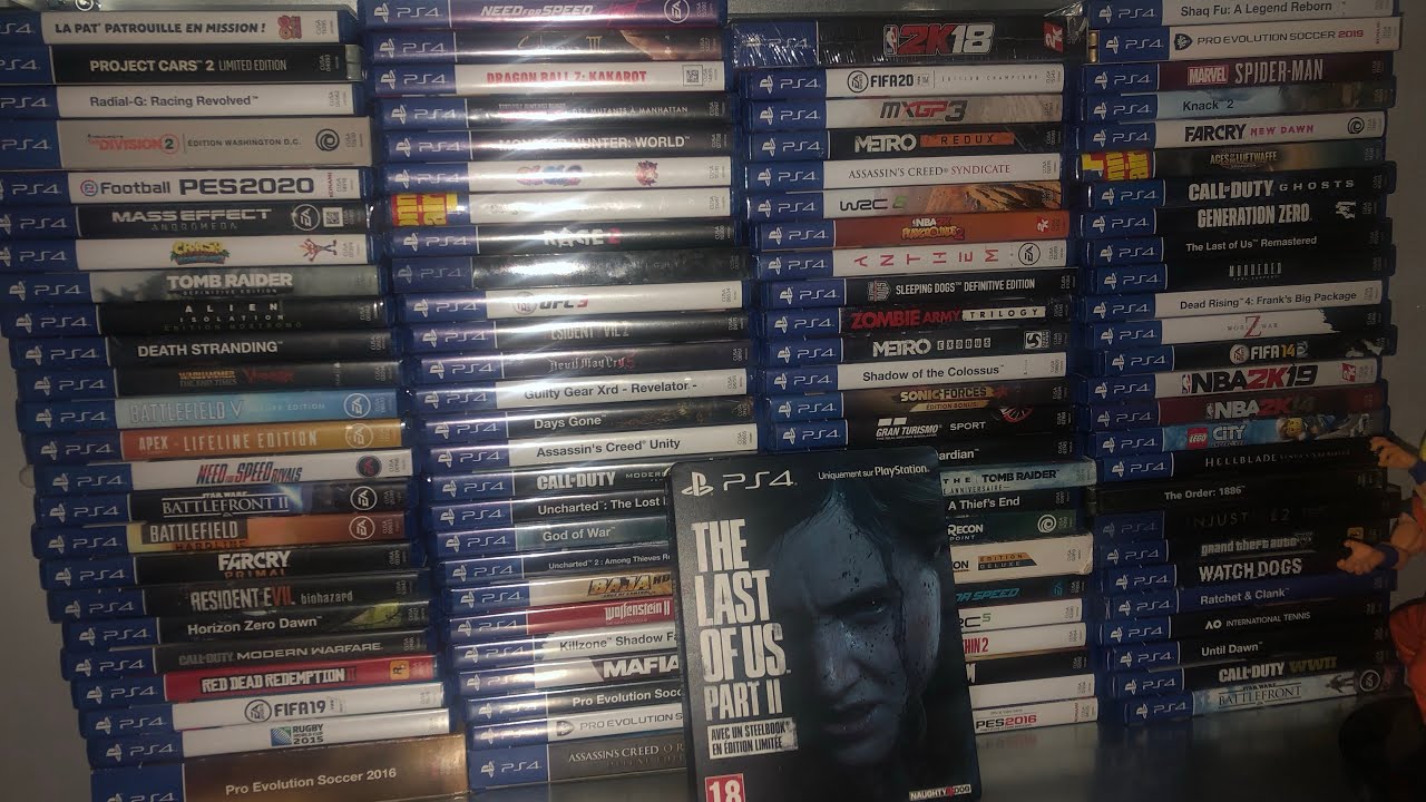 Collection jeux vidéo ps4 (108 jeux ps4)