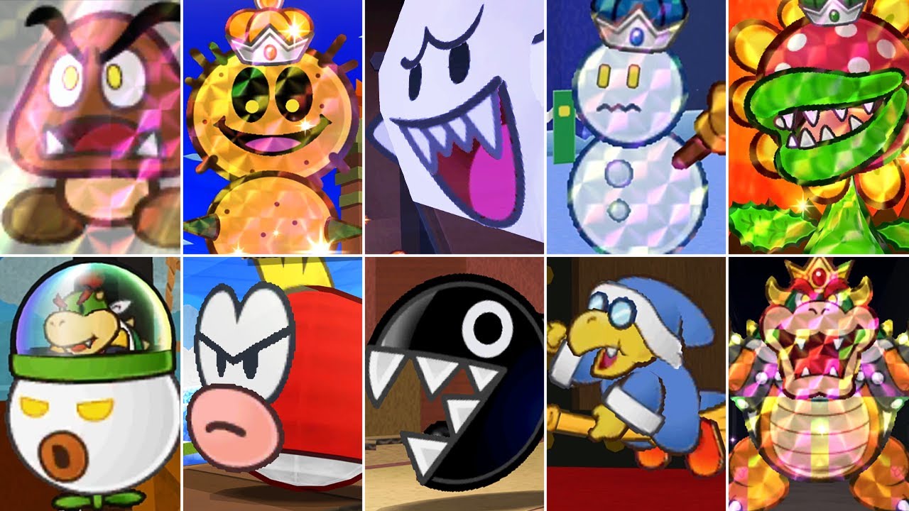 Paper Mario: Sticker Star - All Bosses