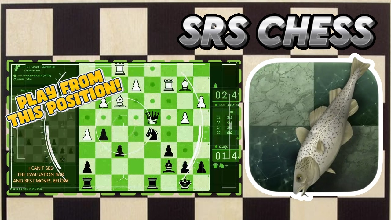 Leelaqueenodds Blitz Chess - Play Along with Me vs Stockfish