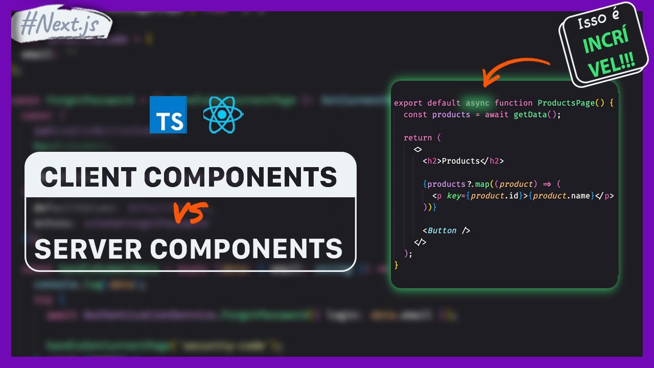 Componente Async?! Server components VS Client components no Next.js 13
