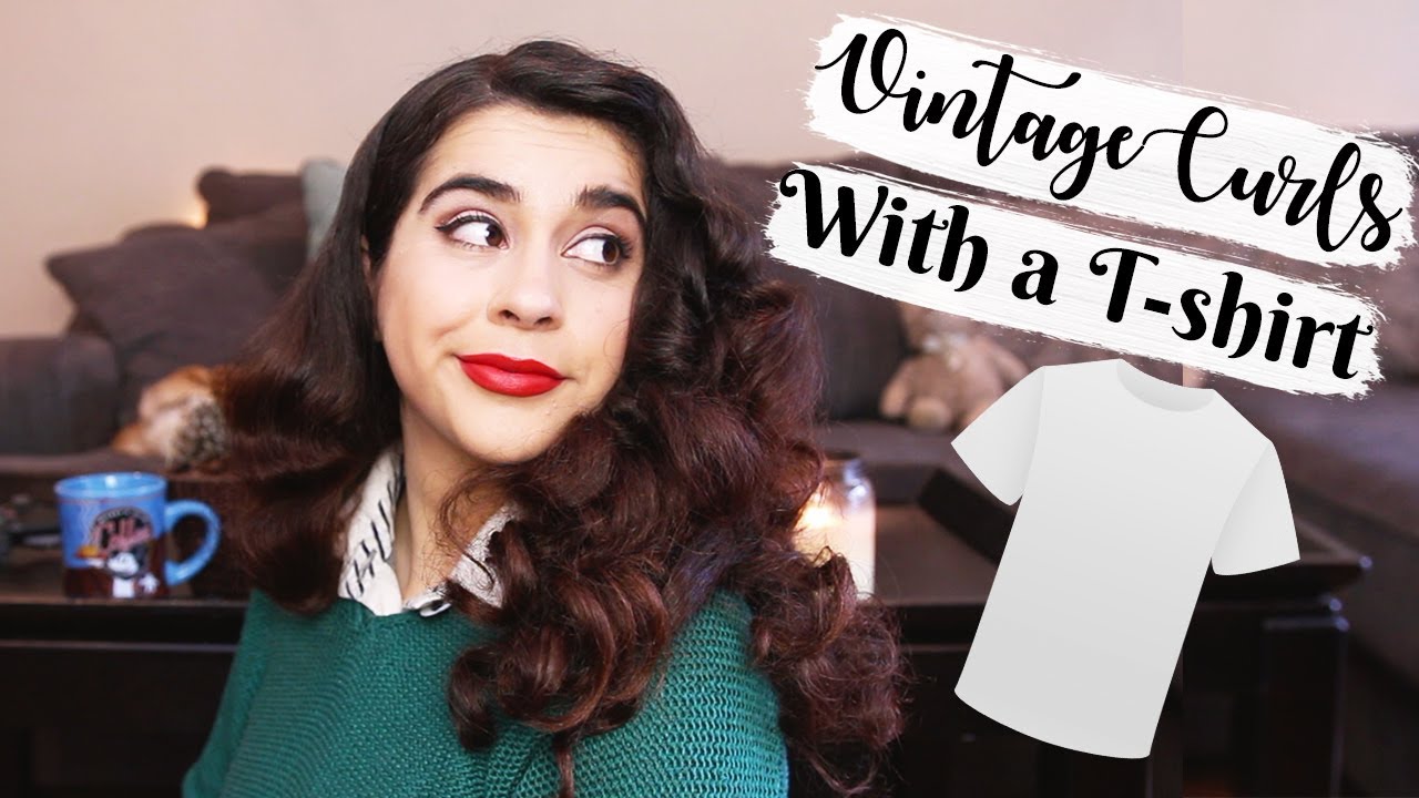 How I Do T-shirt Rag Curls | Easy Vintage Cocker Spaniel Hair | Long Hair