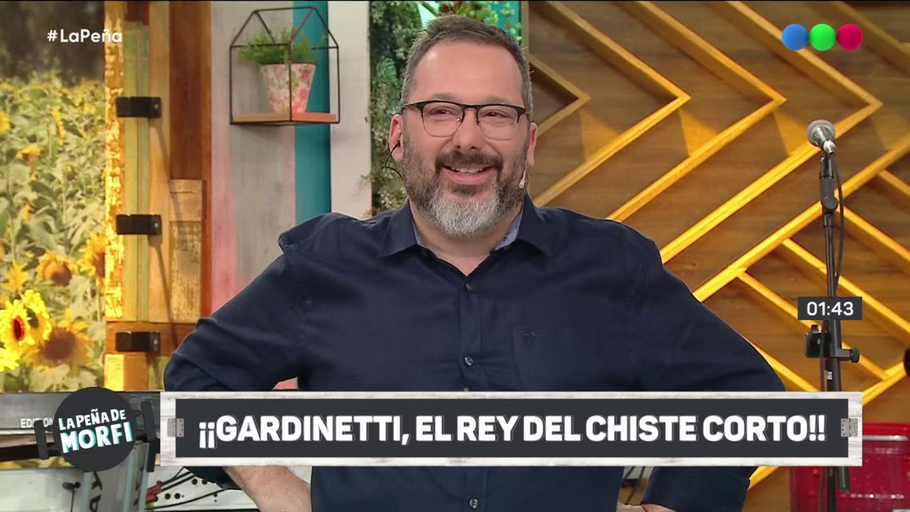 Alejandro Gardinetti rompe su récord: 36 chistes en 3 minutos - La Peña de Morfi 2019