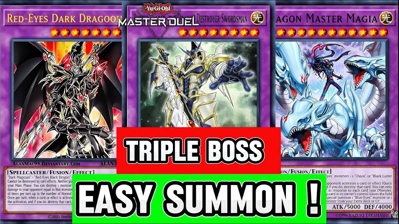 TRIPLE BOSS, Dragoon Buster Magia easy summon Crushing WCQ 2nd Stage [Master Duel]