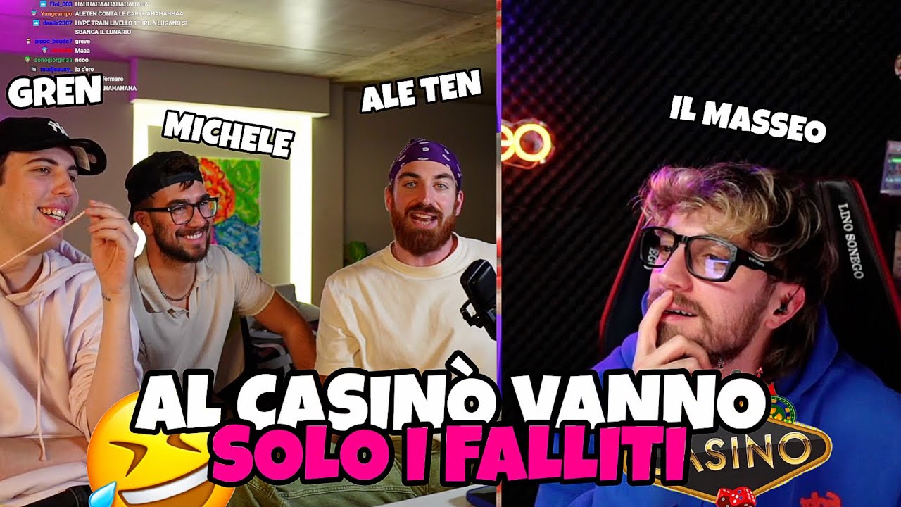 DISCUSSIONE SUL CASINÒ CON IL MASSEO, MICHELE MOLTENI E ALESSANDRO TENACE!!🎰😂