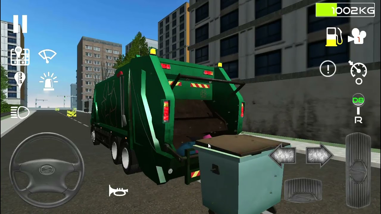 Trash Truck Simulator with DAPHNE #publictransport #foryoupage #RijonBaniya1 #gameplay 