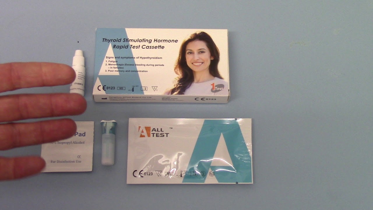 How to test for an under active Thyroid with the ALLTEST TSH test kit