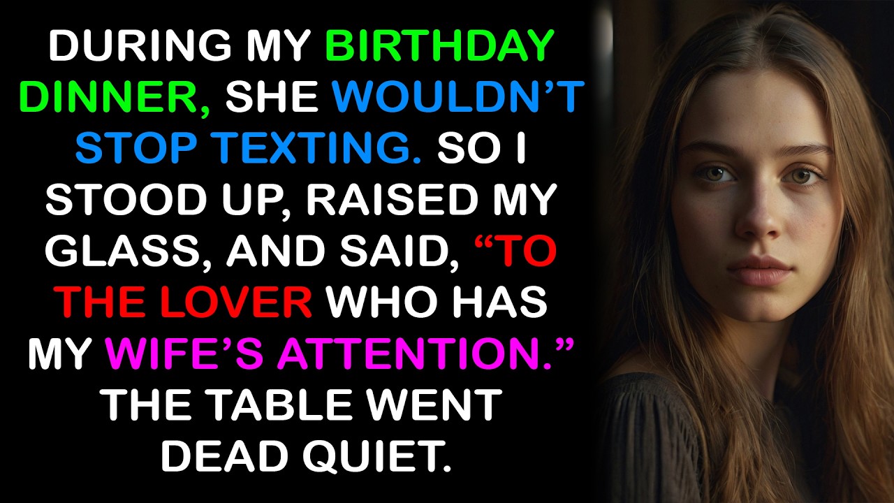 During My Birthday Dinner, I Toasted the Man Who Had My Wife’s Attention… Then the Truth Came Out
