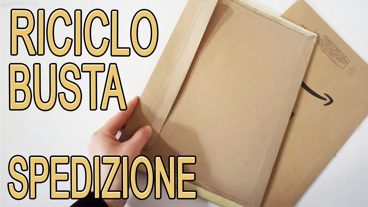Riciclare busta spedizioni economiche facilissimo - Arte Green