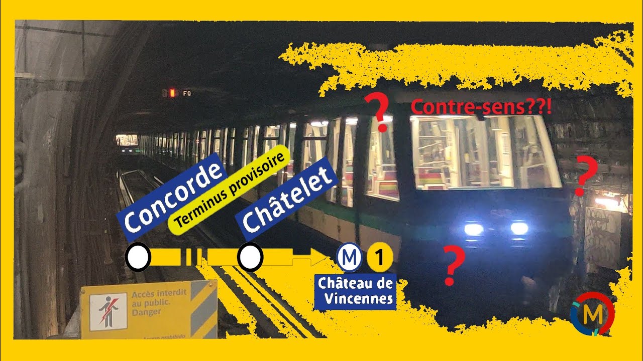 Terminus provisoire à Concorde | Ligne 1 (Paris)