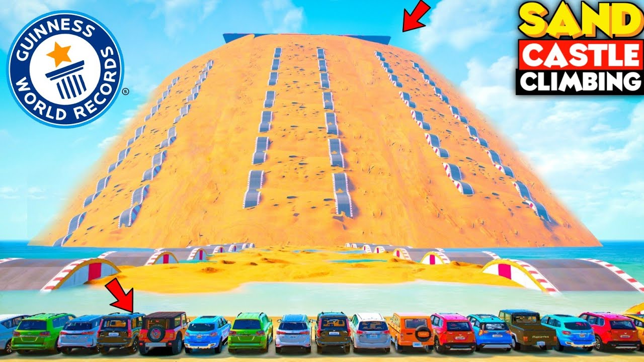 GTA 5: Indian Cars Vs World Biggest Sand Mountain Climbing Race 😱 CRAZY RACE EVER!🔥 GTA 5 MODS!