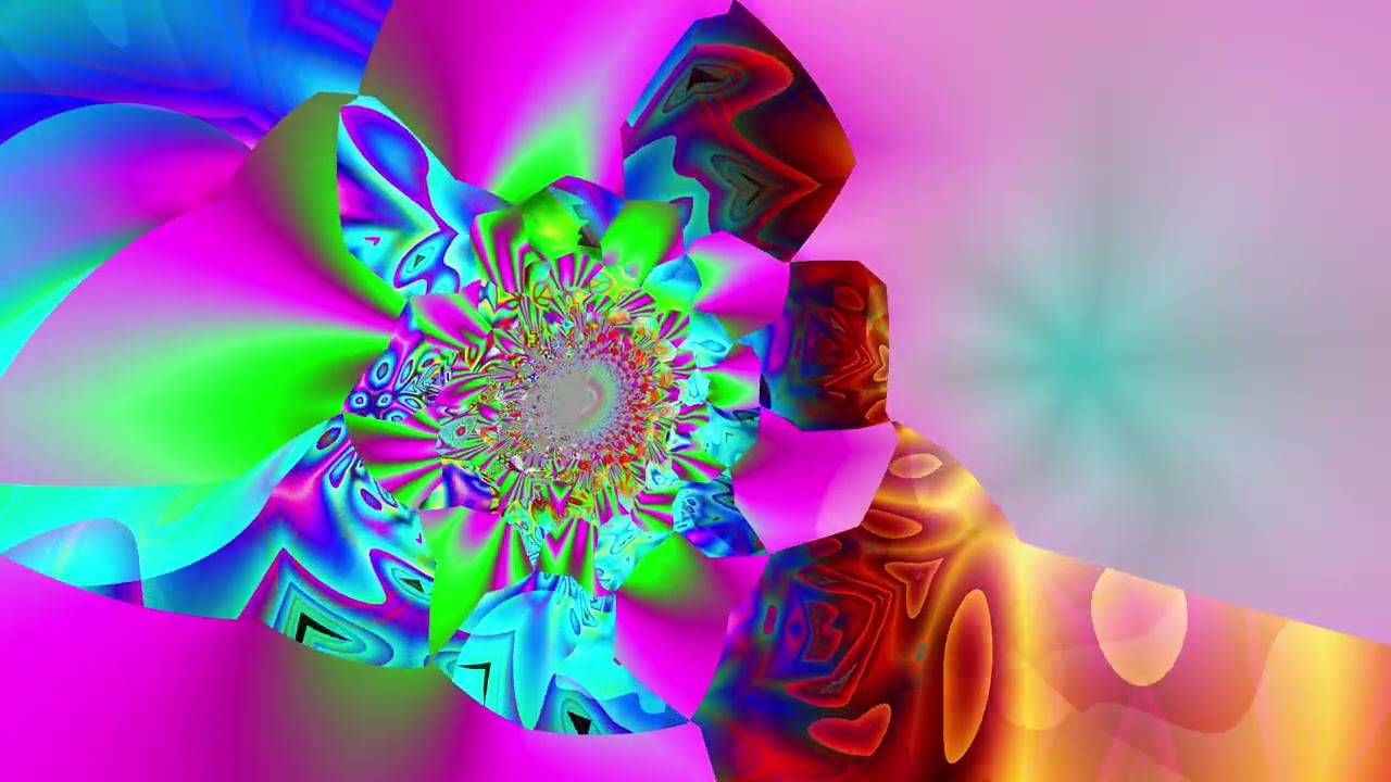 Abstract video synthesis loop 4K 60fps 180secs E9zG 054