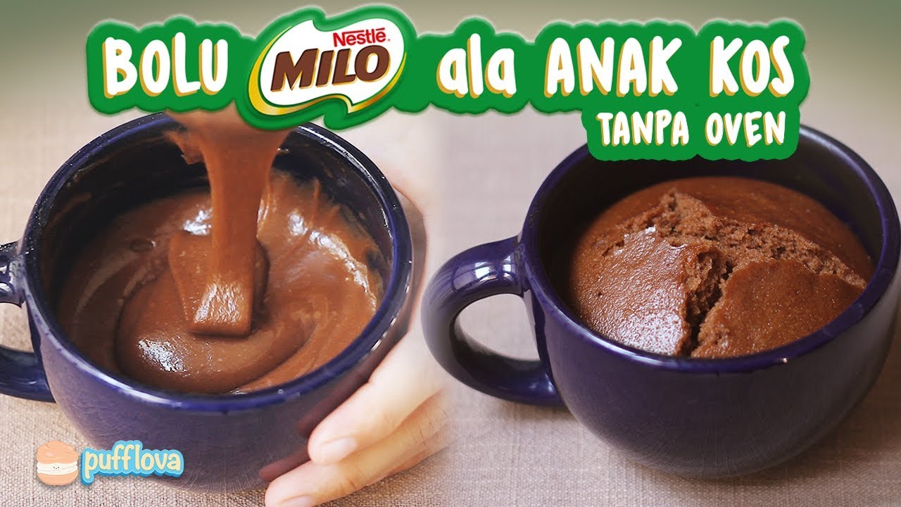 BOLU MILO LEMBUT TANPA OVEN ALA ANAK KOS
