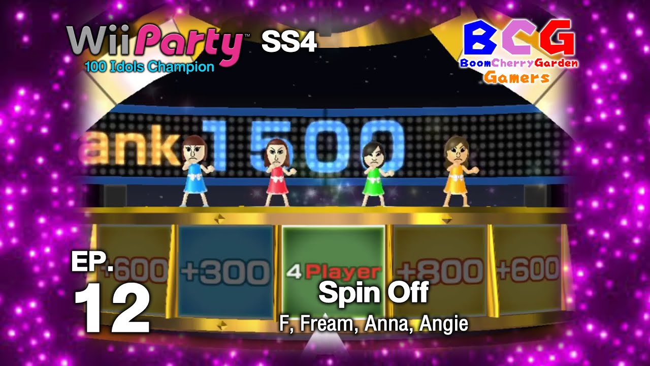Wii Party 100 Idols Champion SS4 Ep 12 Spin Off Round 1 Game 12-4 Players