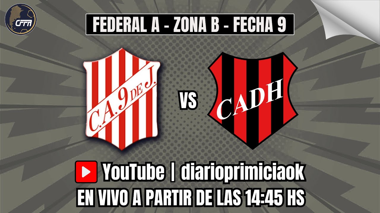 [En Vivo] Club 9 de Julio vs Douglas Haig - Torneo Federal A