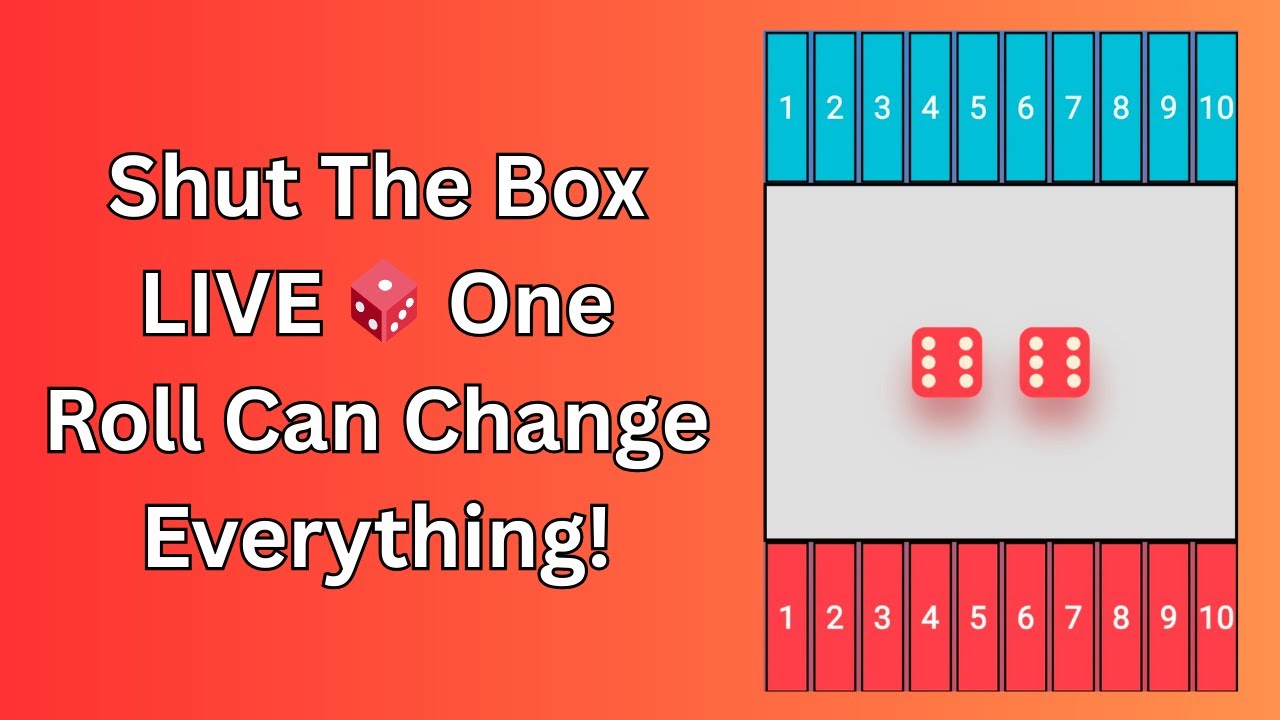 LIVE Shut the Box Game 🔥 Dice Strategy Battle | Can I Shutdown All Numbers Today?