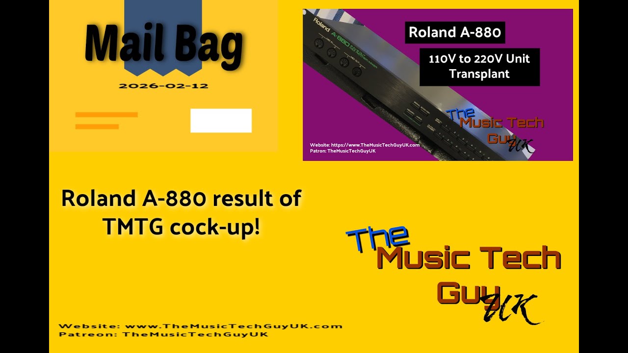 Roland A-880 — результат ошибки TMTG!