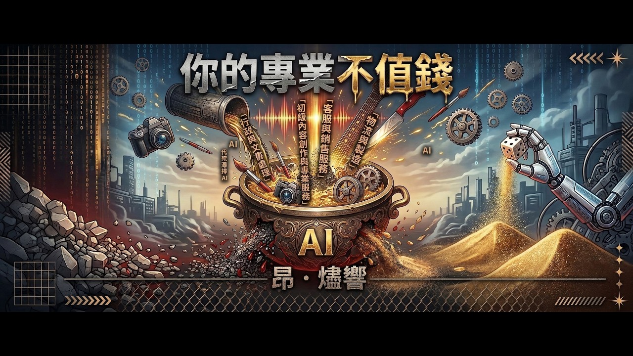 你的專業不值錢 - 昂。燼響：別談尊嚴了，在AI眼裡你只是曇花一現的數據