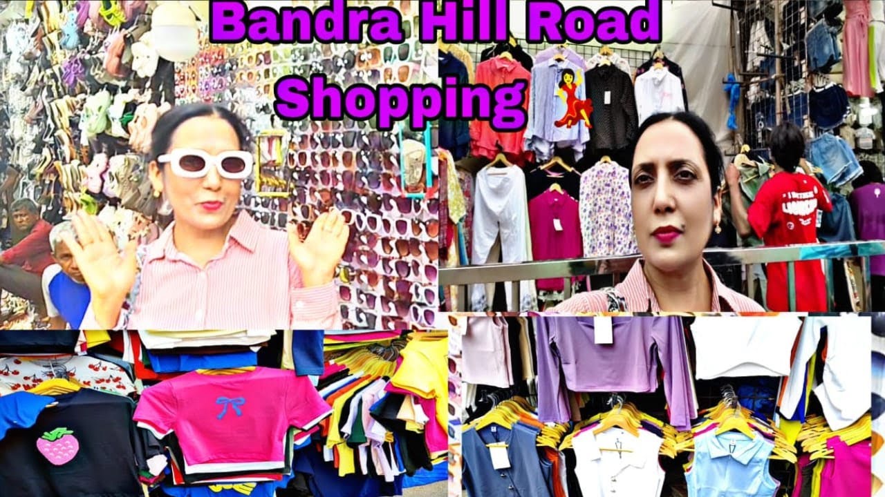 Bandra Hill Road  Shopping 💃💃 .. Mumbai street shopping