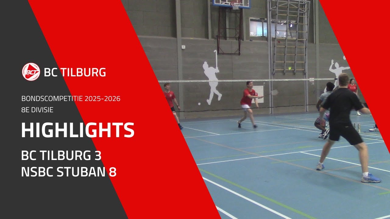 BC Tilburg 3 - NSBC STUBAN 8 | 8e DIVISIE | Bondscompetitie 2025-2026