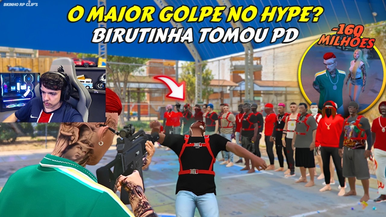 BIRUTINHA TOMOU PD | MANTÉM APLICOU GOLPE DE 160KK | TODA CIDADE CAÇA O BK? - BKINHO RP CLIP'S