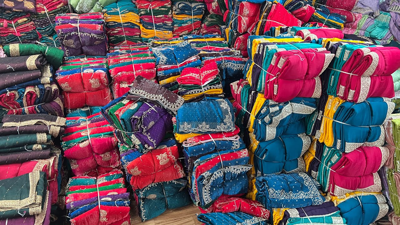 साड़ी 35/- से शुरू! सूरत से सस्ती साड़िया Saree Wholesale Market Delhi! Purwanchal Collection