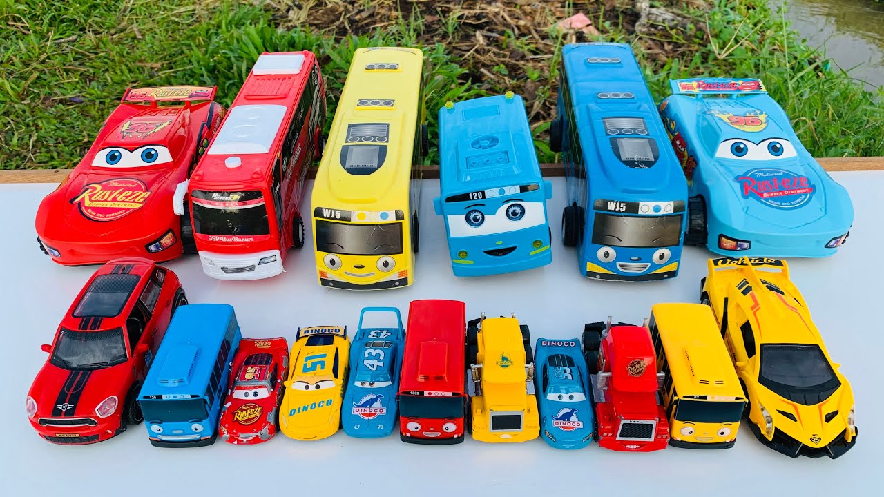Mobil Mobilan Damkar, Bus Tayo, Mobil Mcqueen, Mobil Balap, Mobil Rolls Royce, Truk Pasir oleng #679