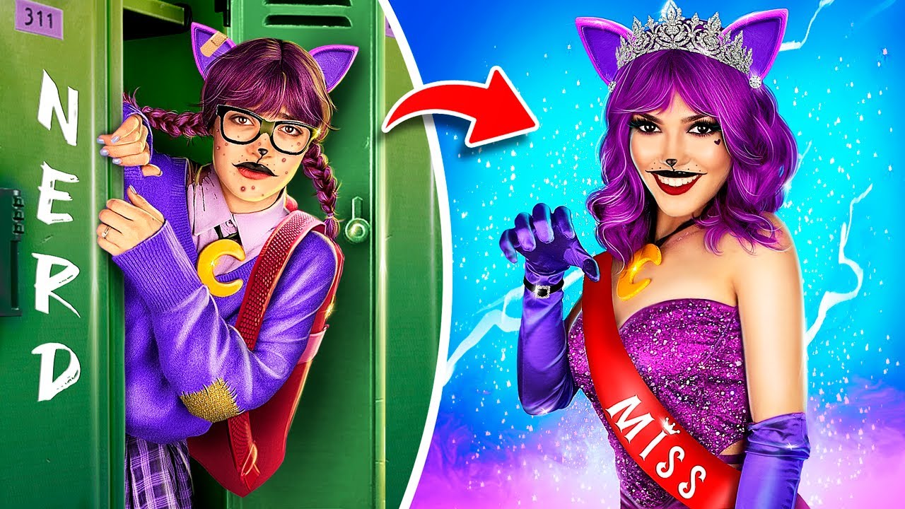 Como se Tornar uma Rainha da Beleza! Transforma&ccedil;&atilde;o de Nerd para Popular!