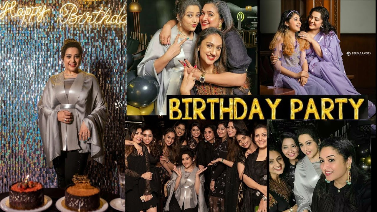 Meena 45th birthday celebration party|sneha,preetha Vijayakumar,sneha sister, celebrity news
