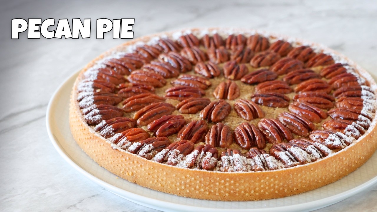 La Meilleure TARTE PÉCAN - Une Recette facile et rapide de la PECAN PIE avec une pâte sablée