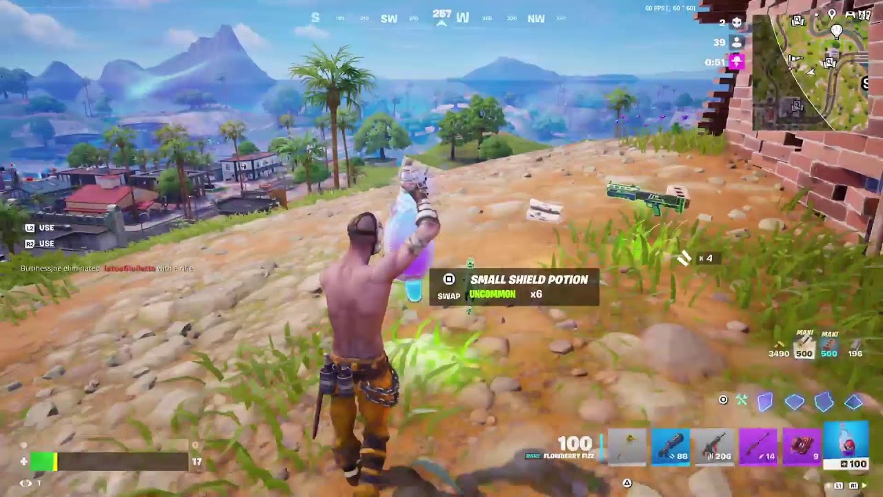 Playing Fortnite