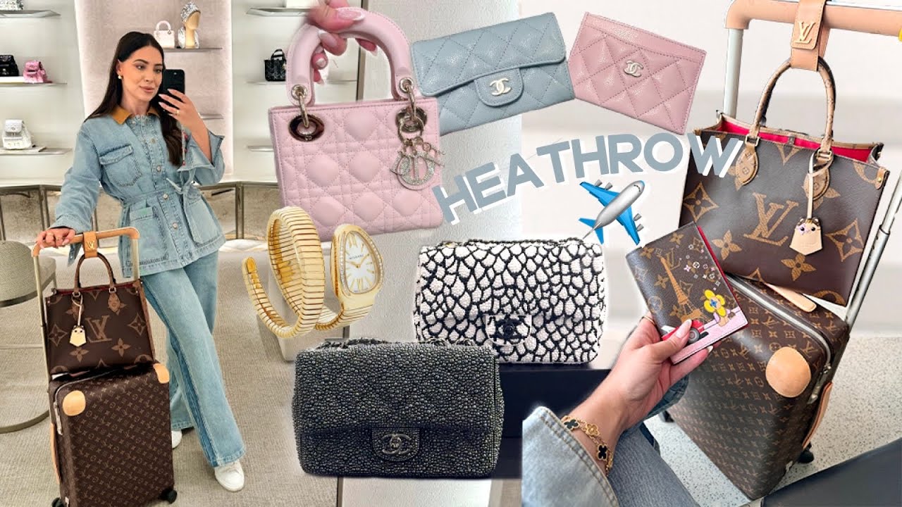 Heathrow Luxury Shopping ✈️  Chanel, LV, Bvlgari, Dior, Fendi New Bags, Hermes, YSL | Terminal 3