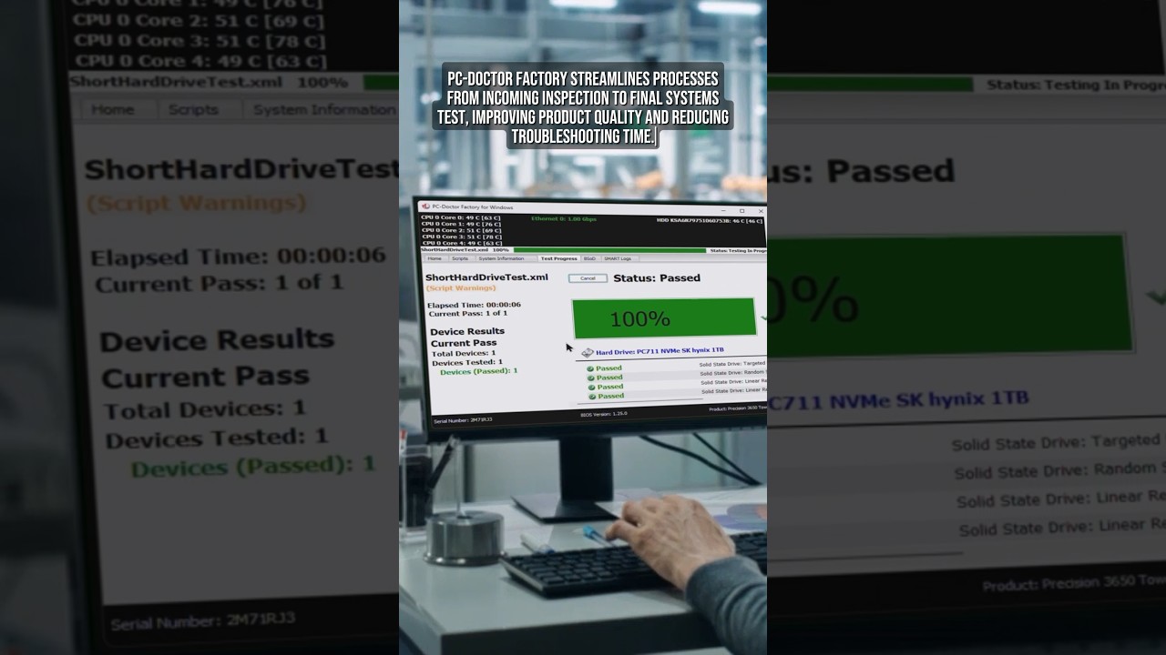 This is PC-Doctor Factory, the complete diagnostic solution. #manufacturing #factory #repair