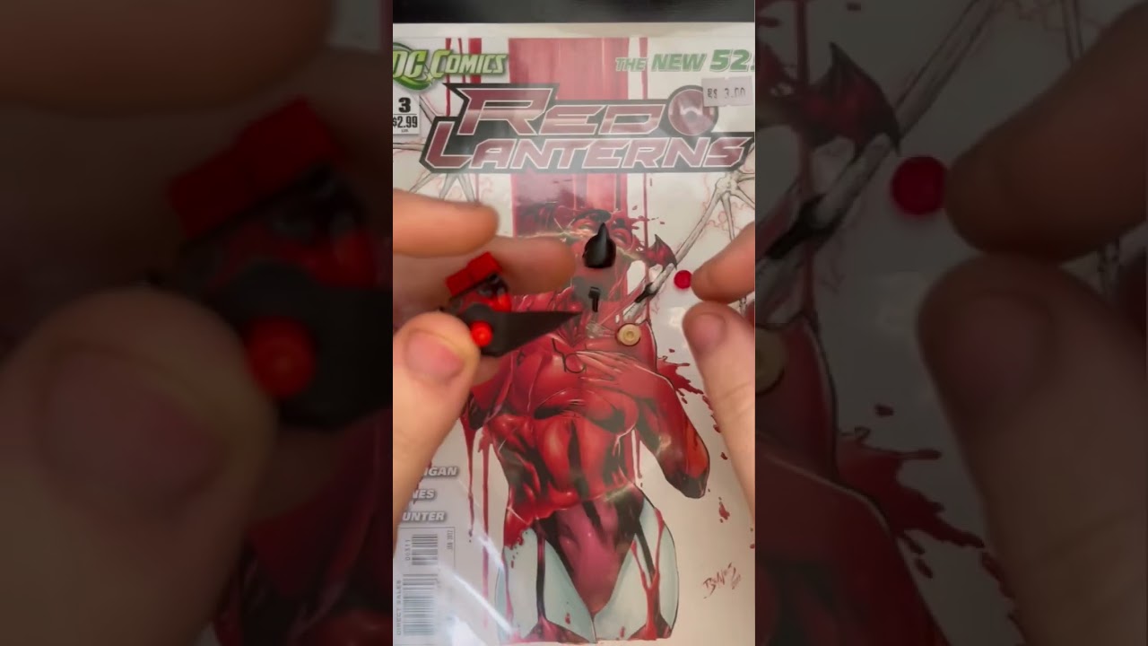 Lego Batman | Red lantern Batman mini figure build #minifigure #dccomics #greenlantern #batman