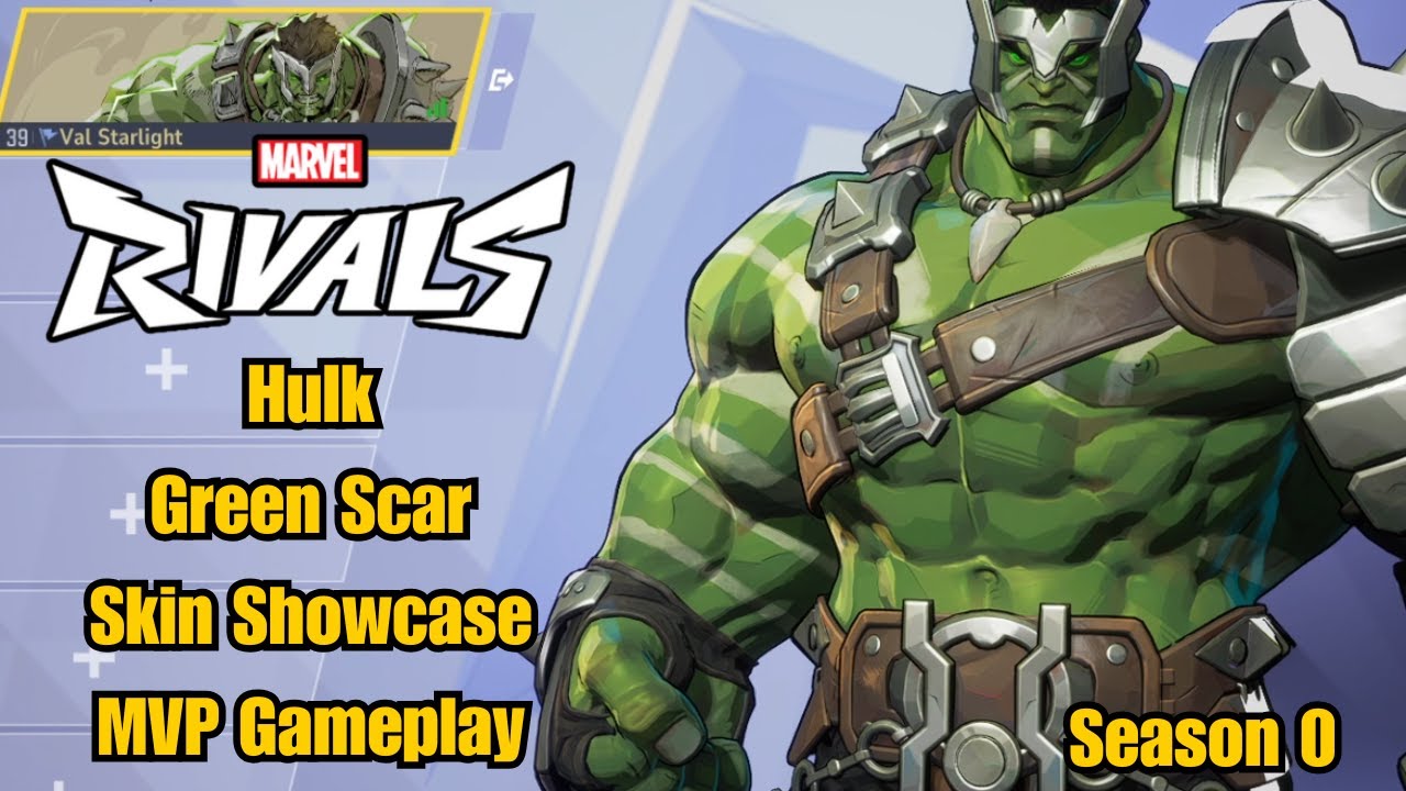 Hulk | Green Scar Skin Showcase | Marvel Rivals Gameplay | Season 0