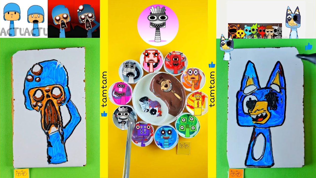 Sprunki 🎵 Mixing Colors 🌈 Best Clay & Draw 🖍️