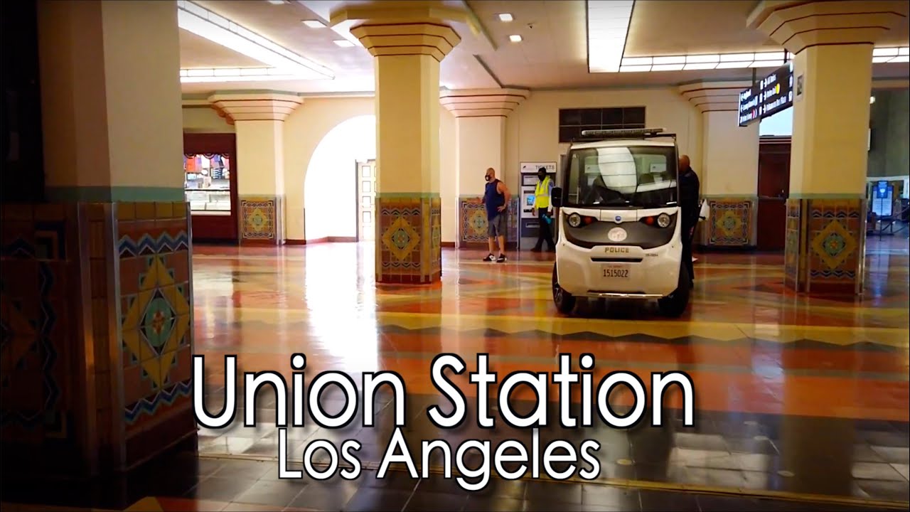 Walking Around Union Station, Los Angeles CA | 4k 60fps | Binaural Sounds