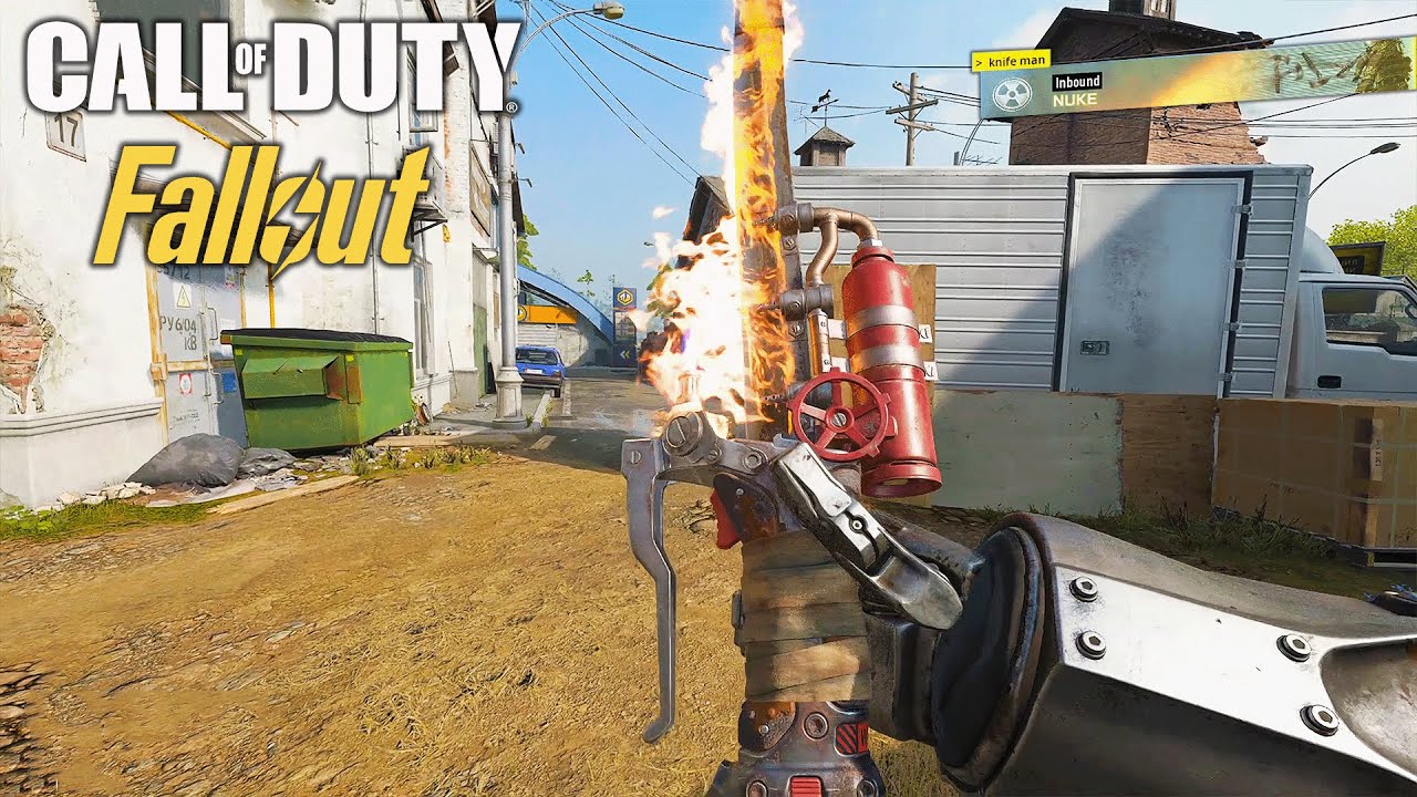 They added a FLAMING FALLOUT TORCH BLADE and I TORCHED everyone with it