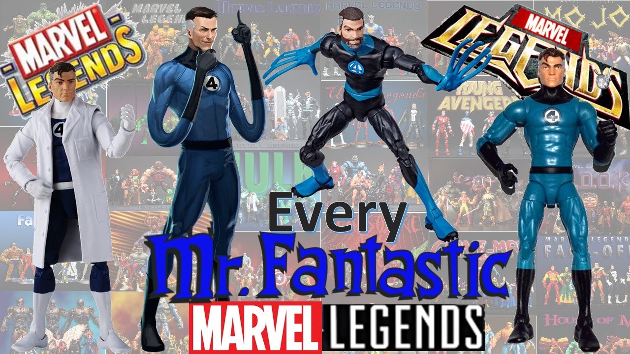 *see newer video* Every Marvel Legends Mr. Fantastic Toybiz and Hasbro Comparison Fantastic Four