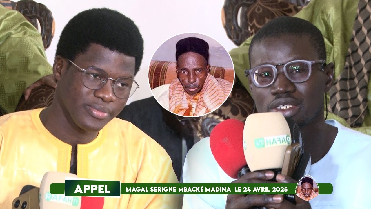 Appel Magal Serigne Mbacke Madina: jeudi 24 Avril 2025 / à Touba Daarou Khodoss